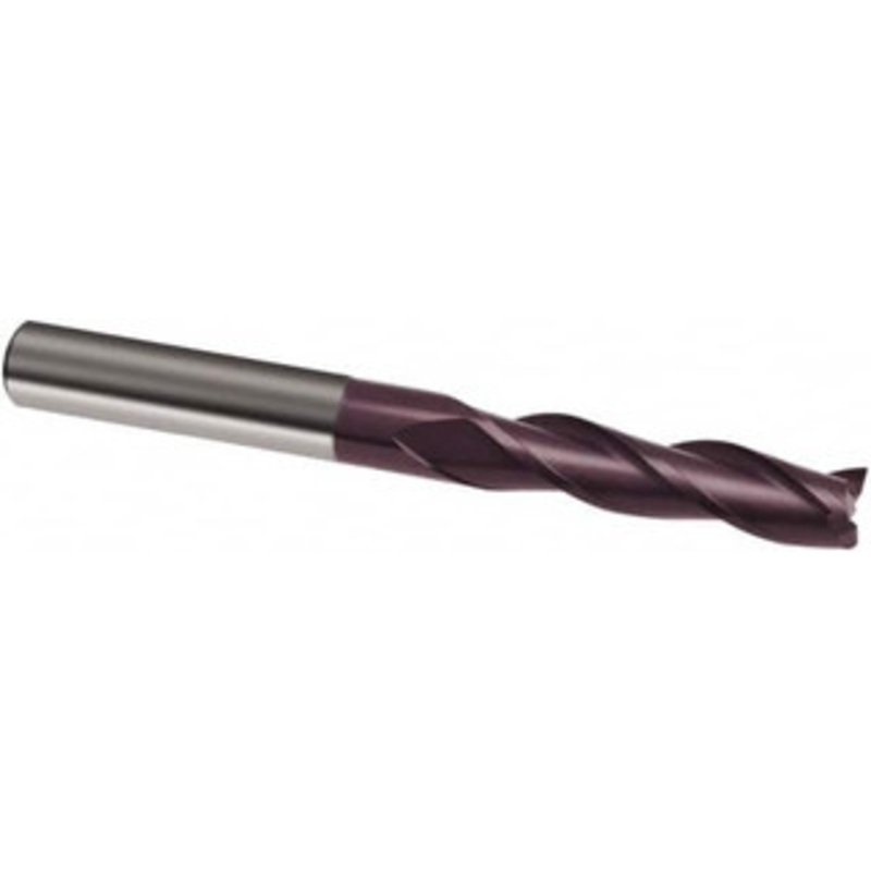 Guhring 3/16, 1-1/4 LOC, 3/16 Shank Diam, 3 OAL, 3 Flute, Solid Carbide Square End Mill Single End, FIREX Finish, Spiral Flute, 30 Helix, Right Hand Cut, Right Hand Flute, Series 3171 9031710047600 – 58557232