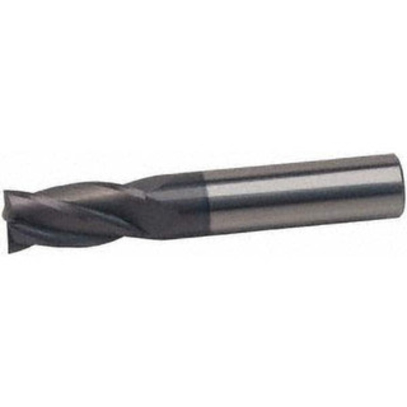 Hertel 17/64, 3/4 LOC, 5/16 Shank Diam, 2-1/2 OAL, 4 Flute, Solid Carbide Square End Mill Single End, AlTiN Finish, Spiral Flute, 30 Helix, Centercutting, Right Hand Cut, Right Hand Flute S-433 – 77925212