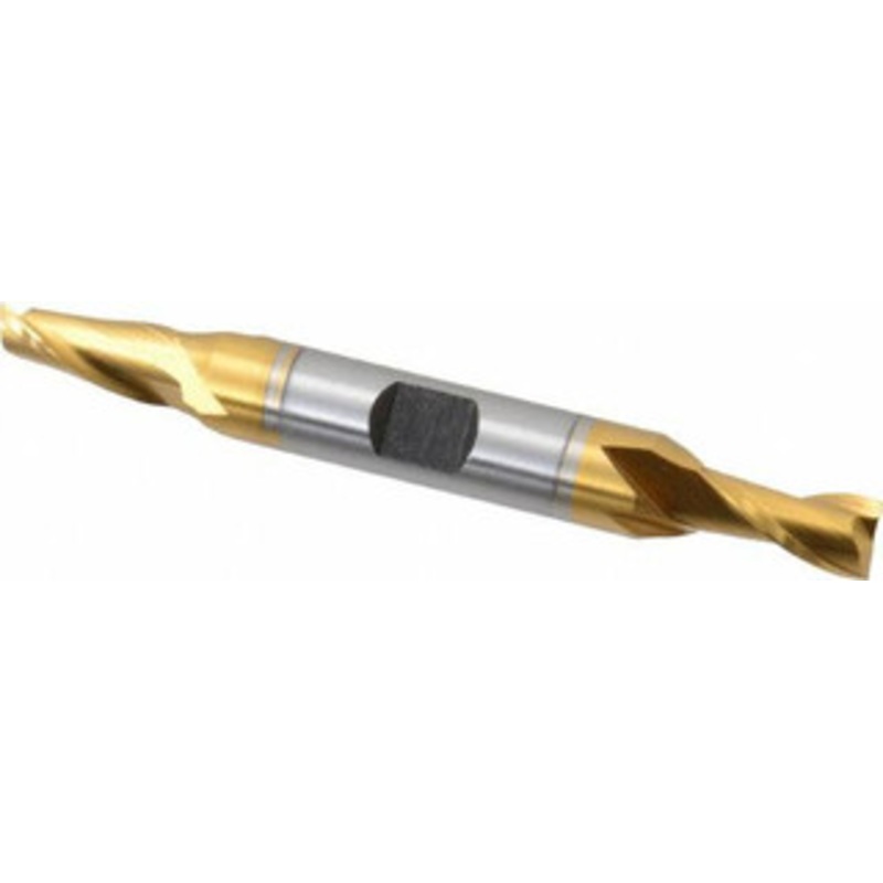 Hertel 9/32, 9/16 LOC, 3/8 Shank Diam, 3-1/8 OAL, 2 Flute, Cobalt Square End Mill Double End, TiN Finish, Spiral Flute, 30 Helix, Centercutting, Right Hand Cut, Right Hand Flute E4050018 – 87150967