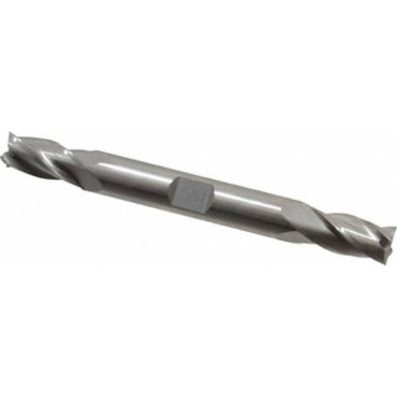 Hertel 9mm, 3/4 LOC, 3/8 Shank Diam, 3-1/2 OAL, 4 Flute, Cobalt Square End Mill Double End, Uncoated 13038 – 89331722