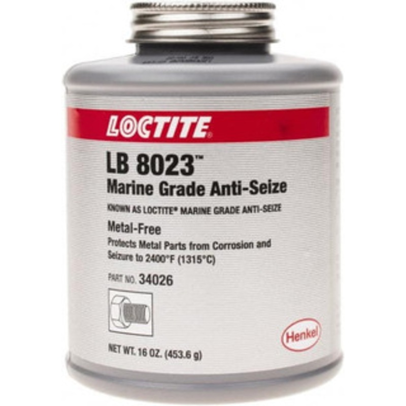 Loctite 16 oz Brush Top Anti-Seize Anti-Seize Lubricant Calcium Sulfonate, 2,400F 275026 – 86743747