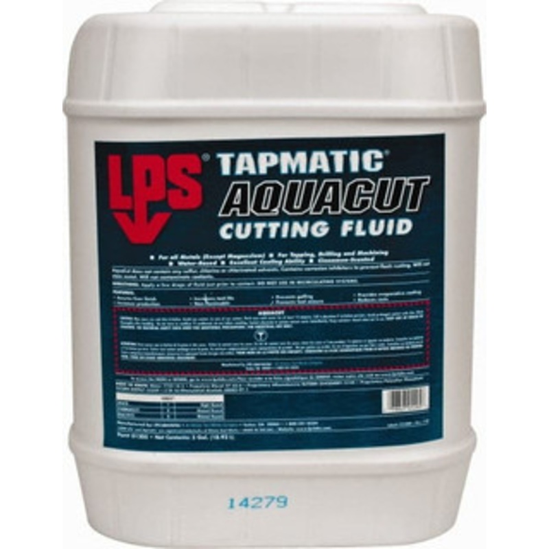 LPS Labs Tapmatic AquaCut 5 Gal Pail Cutting & Tapping Fluid Water Soluble, For Use on Ferrous Metals 01205 – 00262741