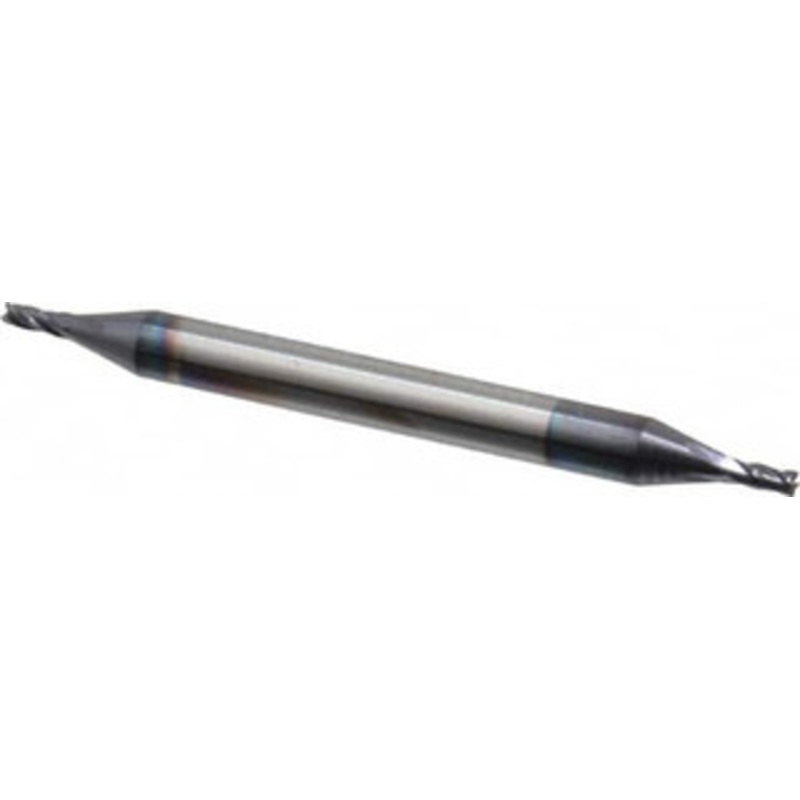 Niagara Cutter 3/64, 3/32 LOC, 1/8 Shank Diam, 1-1/2 OAL, 4 Flute, Solid Carbide Square End Mill Double End, TiAlN Finish, Spiral Flute, 30 Helix, Centercutting, Right Hand Cut, Right Hand Flute, Series CSD430 17006357 – 85616399