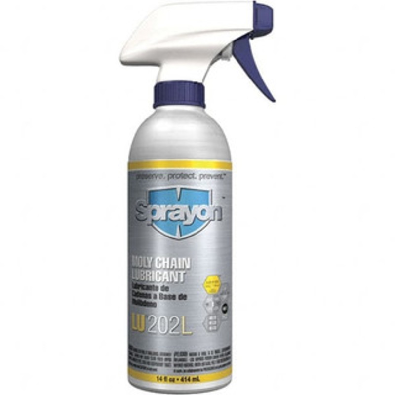 Sprayon 16 oz Aerosol Extreme Pressure Chain & Cable Lubricant Light Amber, -20 to 300F, Food Grade S000202LQ – 84543297