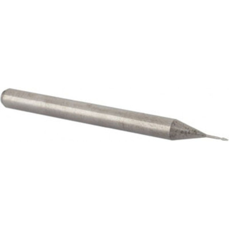 Accupro 1/64, 0.045 LOC, 1/8 Shank Diam, 1-1/2 OAL, 2 Flute, Solid Carbide Square End Mill Single End, Uncoated, Spiral Flute, 30 Helix, Centercutting, Right Hand Cut, Right Hand Flute, Series Miniature 6500673 – 62776448
