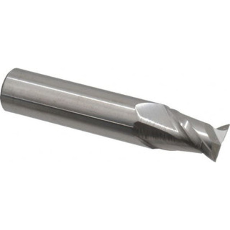 Accupro 15/32, 5/8 LOC, 1/2 Shank Diam, 2-1/2 OAL, 2 Flute, Solid Carbide Square End Mill Single End, Uncoated, Spiral Flute, 40 Helix, Centercutting, Right Hand Cut, Right Hand Flute 12181686 – 07765175