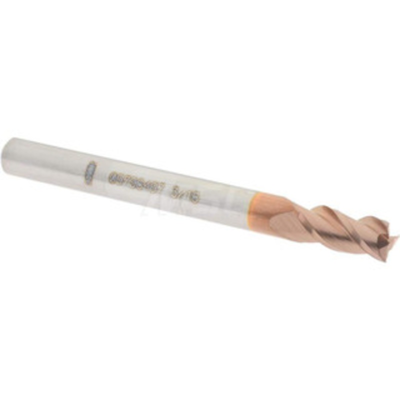 Accupro 3/16, 3/8 LOC, 3/16 Shank Diam, 2 OAL, 3 Flute, Solid Carbide Square End Mill Single End, TiCN Finish, Spiral Flute, 40 Helix, Centercutting, Right Hand Cut, Right Hand Flute 12182164 – 09798497