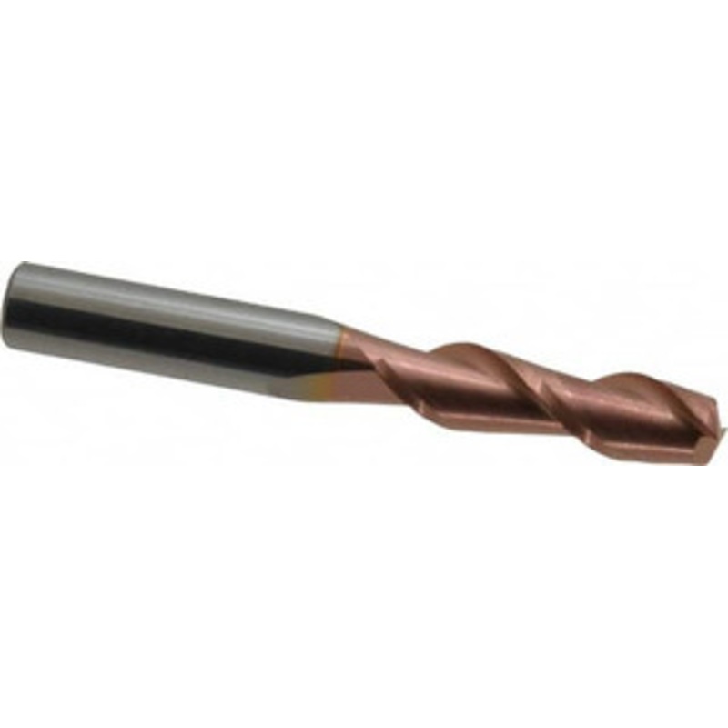 Accupro 3/8, 1-3/8 LOC, 3/8 Shank Diam, 3 OAL, 2 Flute, Solid Carbide Square End Mill Single End, TiCN Finish, Spiral Flute, 40 Helix, Centercutting, Right Hand Cut, Right Hand Flute 12181792 – 07770753