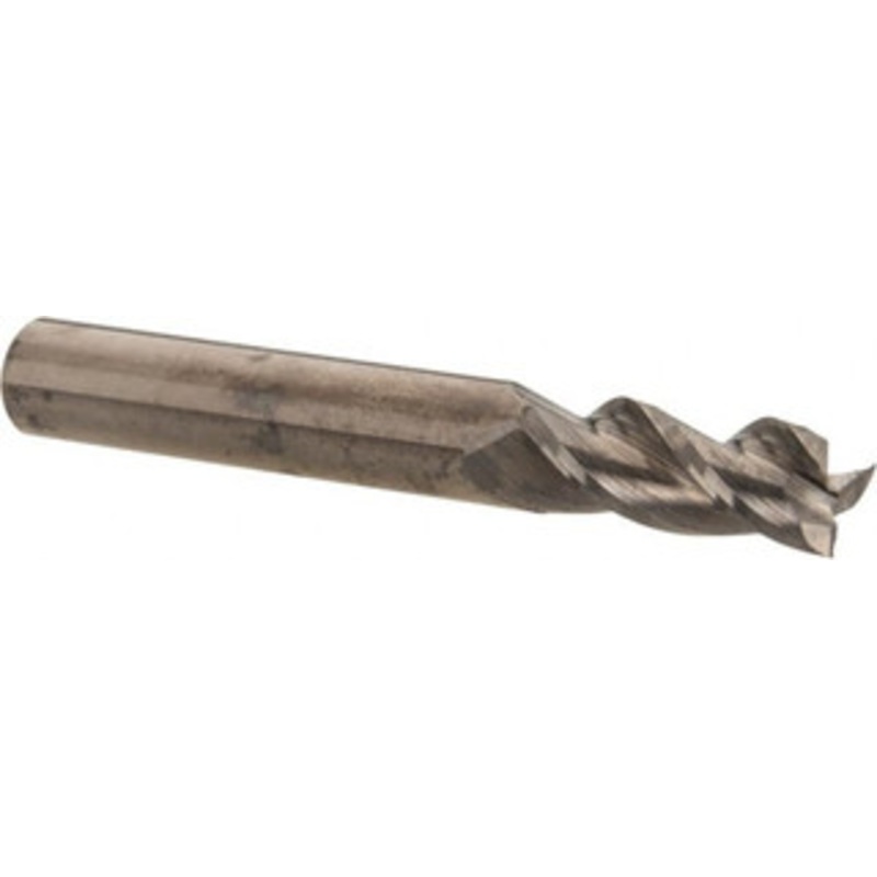 Accupro 5/16, 13/16 LOC, 5/16 Shank Diam, 2-1/2 OAL, 3 Flute, Solid Carbide Square End Mill Single End, Uncoated, Spiral Flute, 37 Helix, Centercutting, Right Hand Cut, Right Hand Flute 35031213 – 07797434