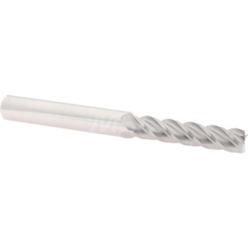 Accupro 9/32, 1-1/4 LOC, 5/16 Shank Diam, 3 OAL, 4 Flute, Solid Carbide Square End Mill Single End, Uncoated, Spiral Flute, 40 Helix, Centercutting, Right Hand Cut, Right Hand Flute 12183405 – 07765845