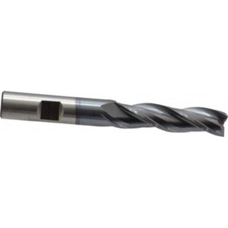 Cleveland 1/2, 2 LOC, 1/2 Shank Diam, 4 OAL, 3 Flute, High Speed Steel Square End Mill Single End, TiCN Finish, Spiral Flute, 30 Helix, Centercutting, Right Hand Cut, Right Hand Flute, Series HG-3 C39785 – 87413118