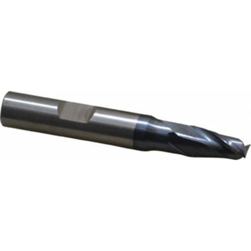 Cleveland 5/16, 9/16 LOC, 3/8 Shank Diam, 2-1/2 OAL, 2 Flute, High Speed Steel Square End Mill Single End, TiCN Finish, Spiral Flute, 30 Helix, Centercutting, Right Hand Cut, Right Hand Flute, Series HG-2 C33814 – 87393856