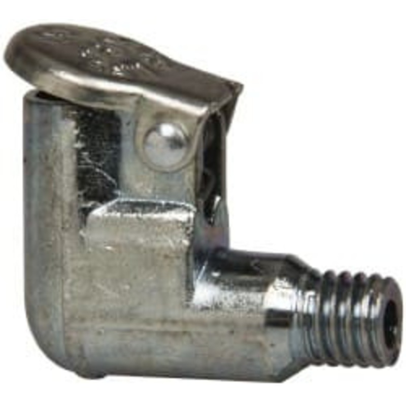 Gits Mfg 10-32 Thread, Die Cast Zinc, Zinc Plated, Threaded One Piece, Elbow Oil Hole Cover 5/32 Drive Diam, 3/4 Drive Length, 19/32 Overall Height, 5/32 Thread Length, UNF Thread 01201 – 03242799