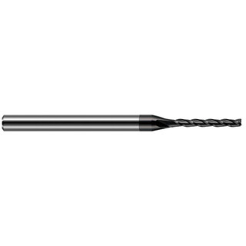 Harvey Tool 1.4mm, 0.385 LOC, 1/8 Shank Diam, 2-1/2 OAL, 3 Flute Solid Carbide Square End Mill Single End, Amorphous Diamond Finish, 30 Helix, Centercutting, RH Flute, RH Cut 12755-C4 – 93159291