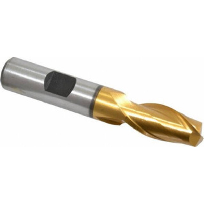 Hertel 1/2, 1 LOC, 1/2 Shank Diam, 3 OAL, 2 Flute, Cobalt Square End Mill Single End, TiN Finish, Spiral Flute, 30 Helix, Centercutting, Right Hand Cut, Right Hand Flute E4030032 – 41114760