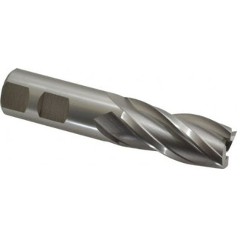 Hertel 7/8, 1-7/8 LOC, 7/8 Shank Diam, 4-1/8 OAL, 4 Flute, High Speed Steel Square End Mill Single End, Uncoated, Spiral Flute, 30 Helix, Right Hand Cut, Right Hand Flute E1031056 – 41118142