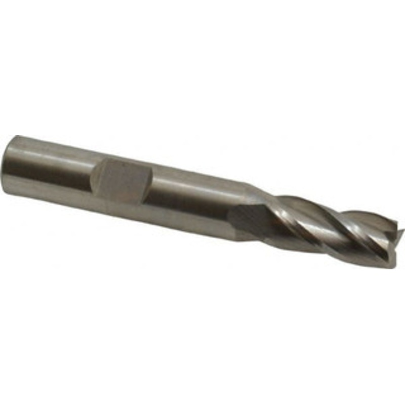 Hertel 8.5mm, 3/4 LOC, 3/8 Shank Diam, 2-1/2 OAL, 4 Flute, Cobalt Square End Mill Single End, Uncoated, 30 Helix, Centercutting, Right Hand Cut 11751 – 59912287
