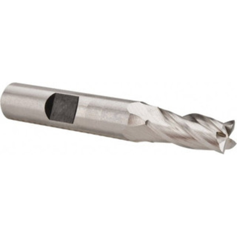 Hertel 8mm, 3/4 LOC, 3/8 Shank Diam, 2-1/2 OAL, 4 Flute, Cobalt Square End Mill Single End, Uncoated, Spiral Flute, Centercutting, Right Hand Cut, Right Hand Flute CCP-12M8 – 74128349