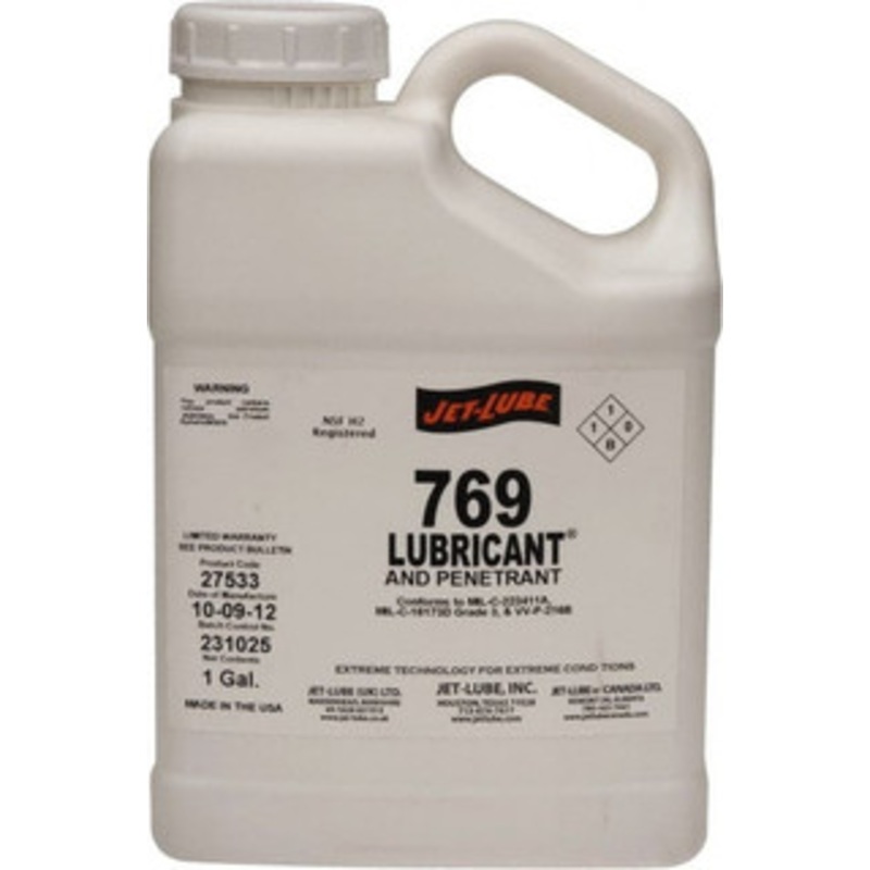 Jet-Lube 1 Gal Bottle Thin Oily Film Penetrant/Lubricant Clear Amber, Food Grade 27533 – 01238591