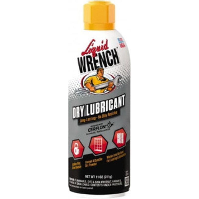 Liquid Wrench 11 oz Aerosol Dry Film with PTFE Lubricant Clear, -300F to 650F L512 – 63313779
