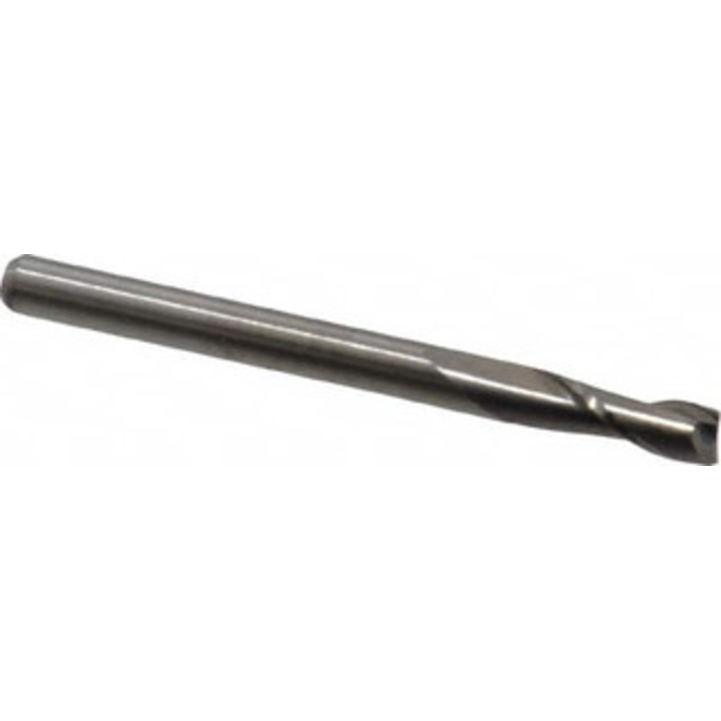 M.A. Ford 1/8, 3/8 LOC, 1/8 Shank Diam, 1-1/2 OAL, 2 Flute, Solid Carbide Square End Mill Single End, Uncoated, Spiral Flute, 30 Helix, Centercutting, Right Hand Cut, Right Hand Flute, Series 121 12112500 – 01673342