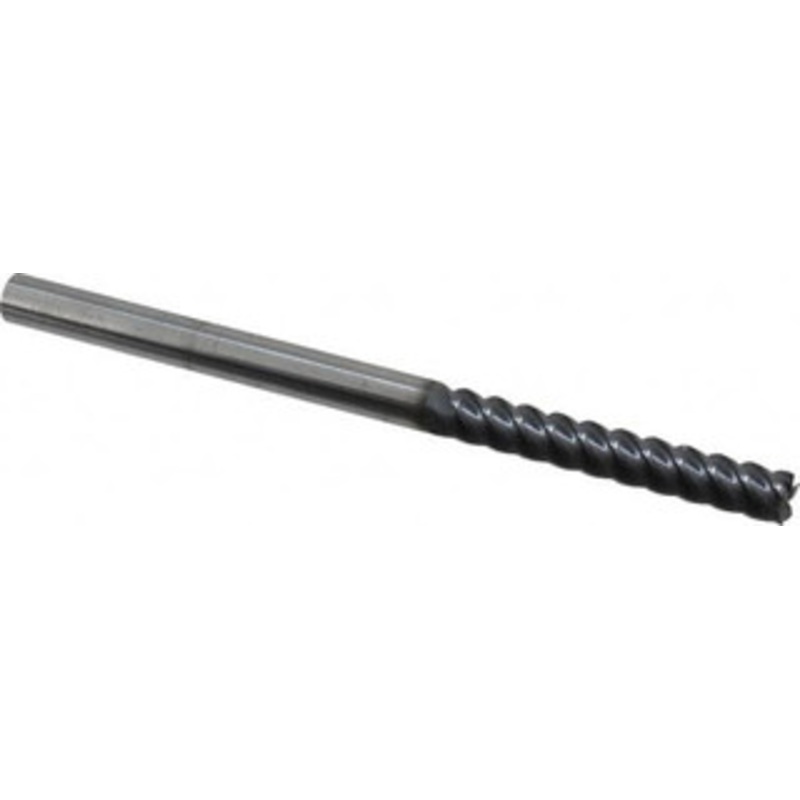 Niagara Cutter 3/8, 2-1/2 LOC, 3/8 Shank Diam, 6 OAL, 5 Flute, Solid Carbide Square End Mill Single End, TiAlN Finish, Spiral Flute, 45 Helix, Centercutting, Right Hand Cut, Right Hand Flute, Series S545 17003603 – 85614030