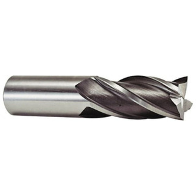 Niagara Cutter 7/8, 3-1/2 LOC, 7/8 Shank Diam, 5-3/4 OAL, 4 Flute, Cobalt Square End Mill Single End, Uncoated, Spiral Flute, 30 Helix, Centercutting, Right Hand Cut, Right Hand Flute, Series SPC408 17011826 – 33069519