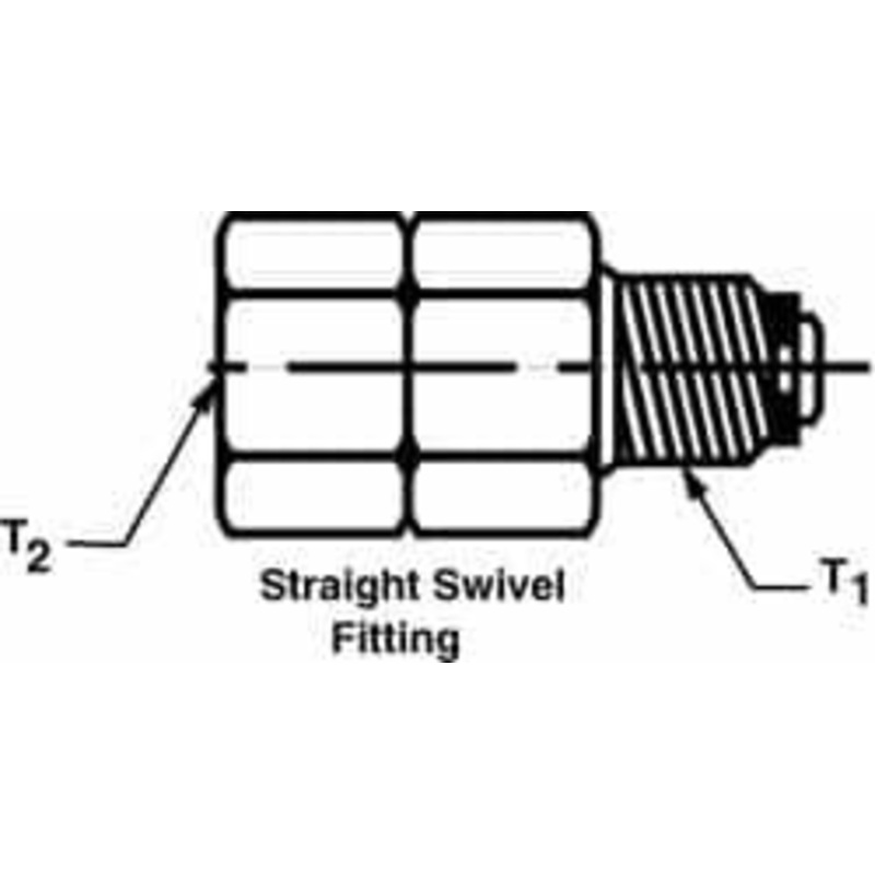 Trico 1/8 x 1/8 Thread, Central Lubrication System Fitting BSPT Thread, Swivel FM-2002M – 00223487