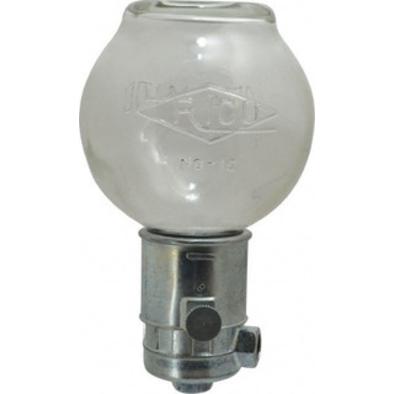 Trico 1 Outlet, Glass Bowl, 16 Ounce Constant-Level Oil Reservoir 1/4 NPT Outlet, 4-1/8 Diam x 7-9/16 High 30010 – 09419086