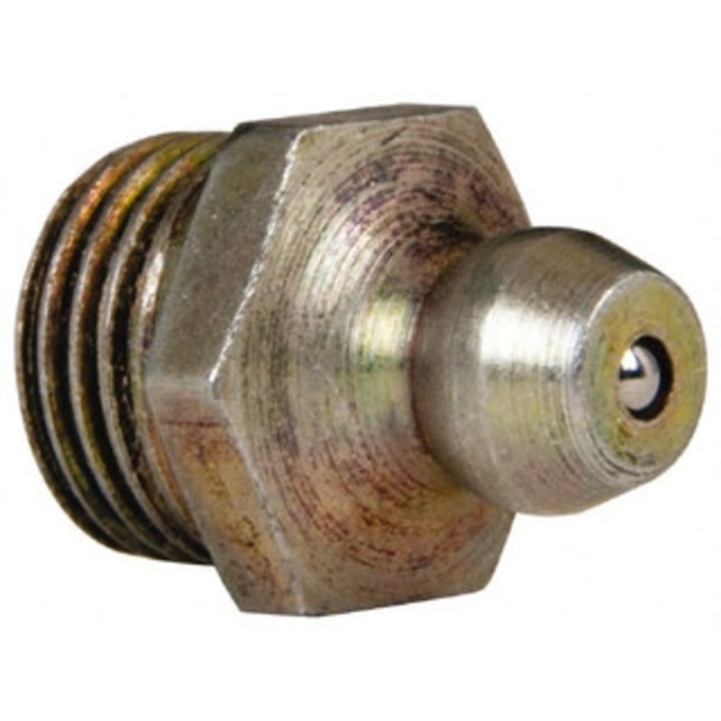 Value Collection Straight Head Angle, 1/8 NPT Steel Standard Grease Fitting 11.11mm Hex 88525415 – 88525415