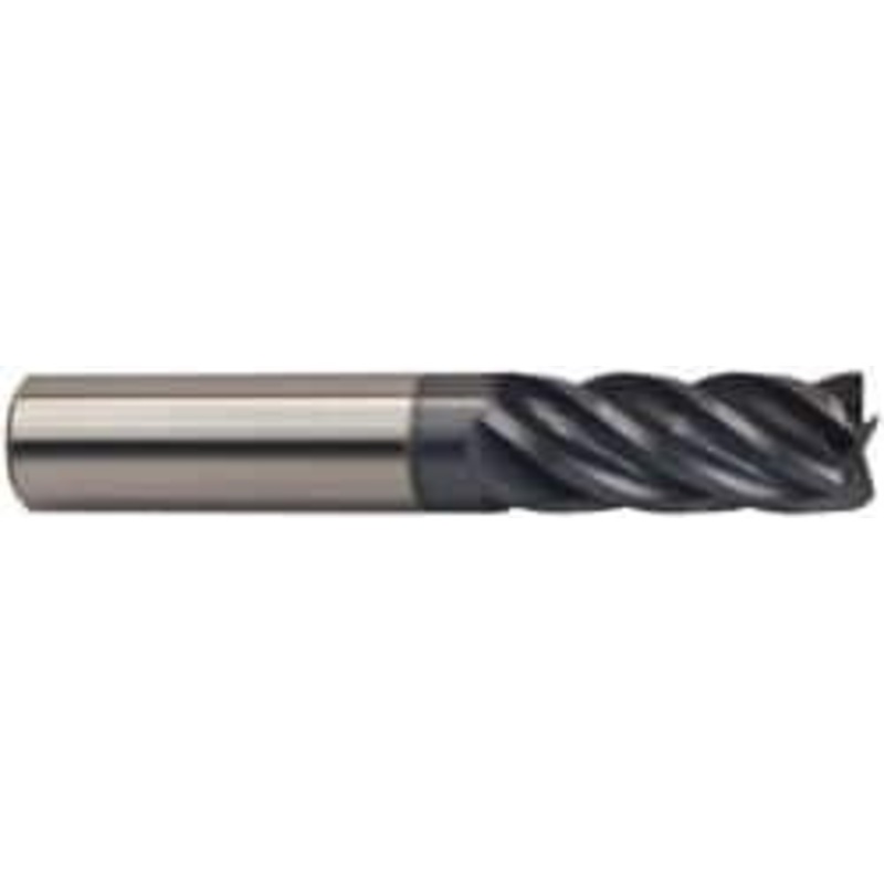 Accupro 1/2, 1-1/4 LOC, 1/2 Shank Diam, 4 OAL, 5 Flute, Solid Carbide Square End Mill Single End, AlTiN Finish, Spiral Flute, 37 Helix, Centercutting, Right Hand Cut, Right Hand Flute 537L5000-C11 – 87657458