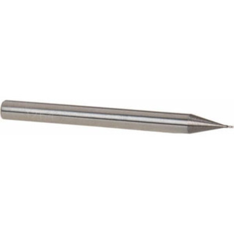 Accupro 1/64, 1/32 LOC, 1/8 Shank Diam, 1-1/2 OAL, 4 Flute, Solid Carbide Square End Mill Single End, Uncoated, Spiral Flute, 30 Helix, Centercutting, Right Hand Cut, Right Hand Flute 12176873 – 00037655