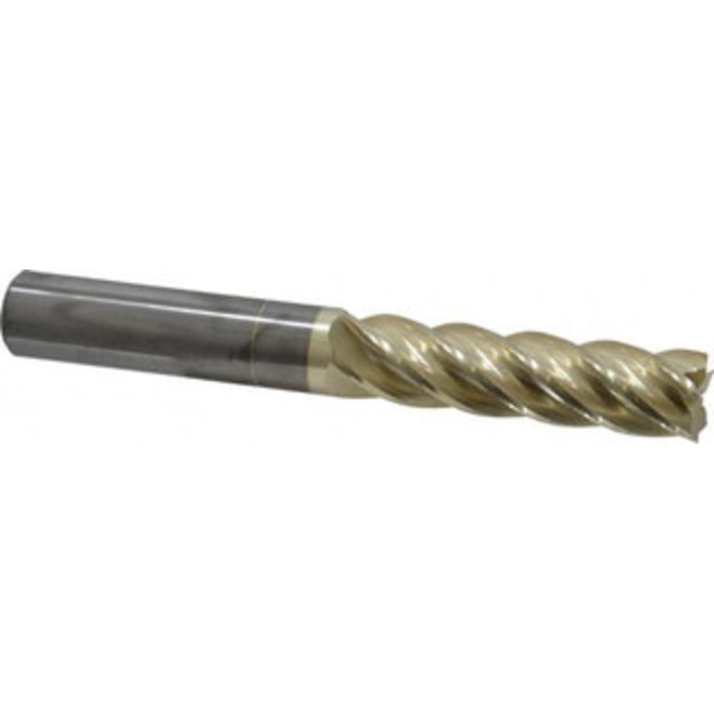 Accupro 3/4, 3 LOC, 3/4 Shank Diam, 6 OAL, 5 Flute, Solid Carbide Square End Mill Single End, ZrN Finish, Spiral Flute, 37 Helix, Centercutting, Right Hand Cut, Right Hand Flute 55075048C5 – 77214344