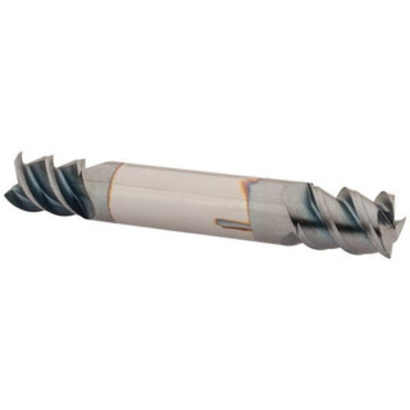 Accupro 3/8, 1/2 LOC, 3/8 Shank Diam, 2-1/2 OAL, 3 Flute, Solid Carbide Square End Mill Double End, TiCN Finish, Spiral Flute, 60 Helix, Centercutting, Right Hand Cut, Right Hand Flute 360DE3750C4 – 73514093