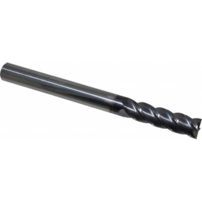 Accupro 9/16, 2 LOC, 9/16 Shank Diam, 6 OAL, 4 Flute, Solid Carbide Square End Mill Single End, AlTiN Finish, Spiral Flute, 40 Helix, Centercutting, Right Hand Cut, Right Hand Flute 12183581 – 87829800