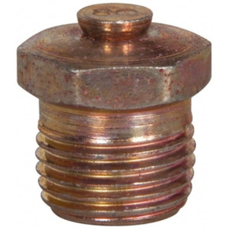 Alemite 1/8 Thread, 7.5 to 15 psi Relief Pressure, Steel, Zinc Plated, Relief Vent 7/16 Hex Flats Diam 47640 – 03244795