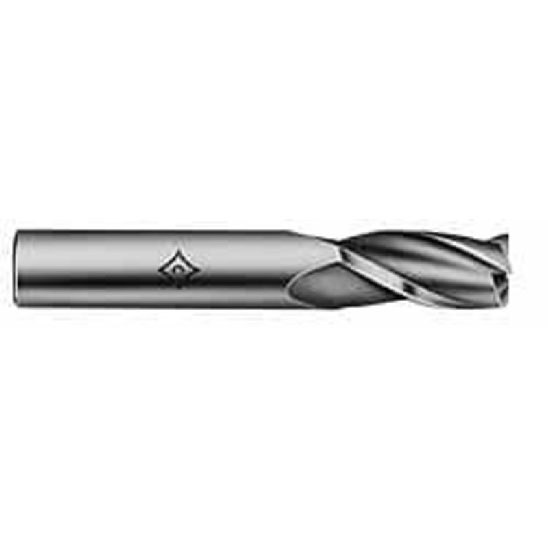 Cleveland 11/32, 3/4 LOC, 3/8 Shank Diam, 2-1/2 OAL, 3 Flute, High Speed Steel Square End Mill Single End, TiCN Finish, Spiral Flute, 30 Helix, Centercutting, Right Hand Cut, Right Hand Flute, Series HG-3 C39707 – 87411138