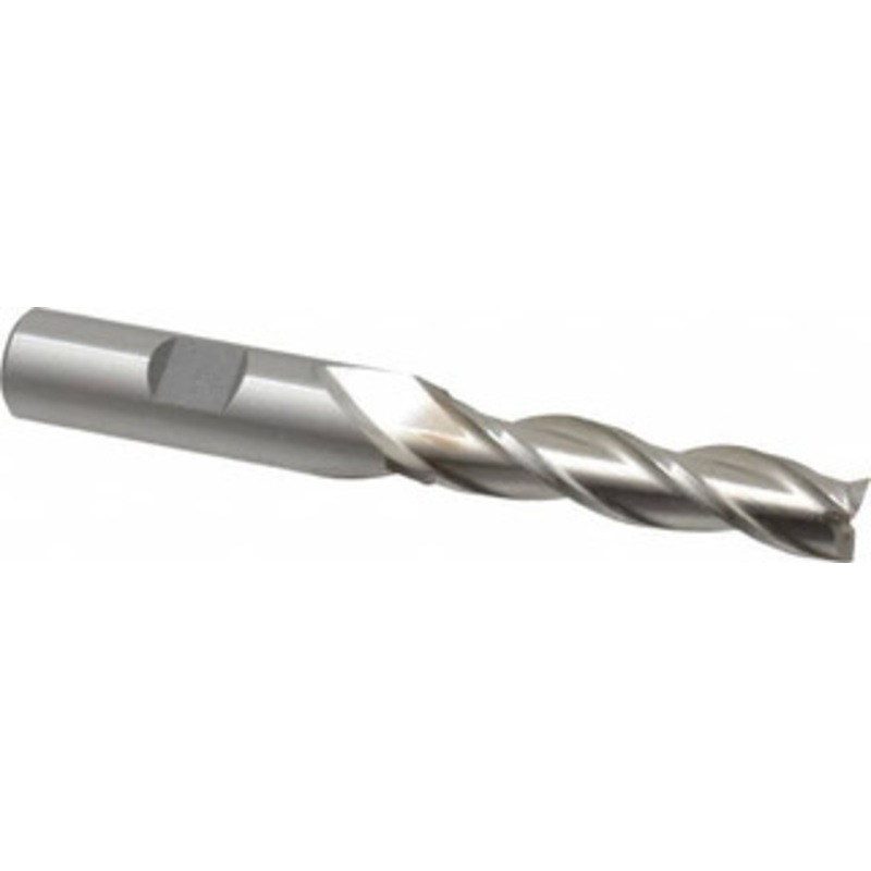 Cleveland 13/32, 1-3/4 LOC, 1/2 Shank Diam, 3-3/4 OAL, 3 Flute, High Speed Steel Square End Mill Single End, Uncoated, Spiral Flute, 30 Helix, Centercutting, Right Hand Cut, Right Hand Flute, Series HG-3 C39738 – 87412771