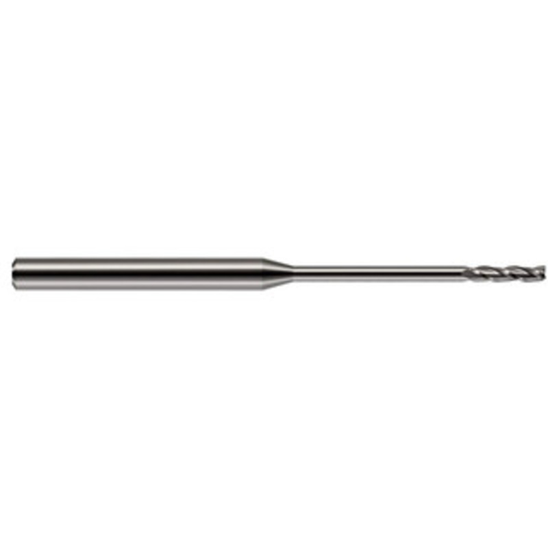 Harvey Tool 1/16, 1/2 LOC, 1/8 Shank Diam, 2-1/2 OAL, 3 Flute Solid Carbide Square End Mill Single End, Uncoated, 30 Helix, Centercutting, RH Flute, RH Cut 13662 – 41889304