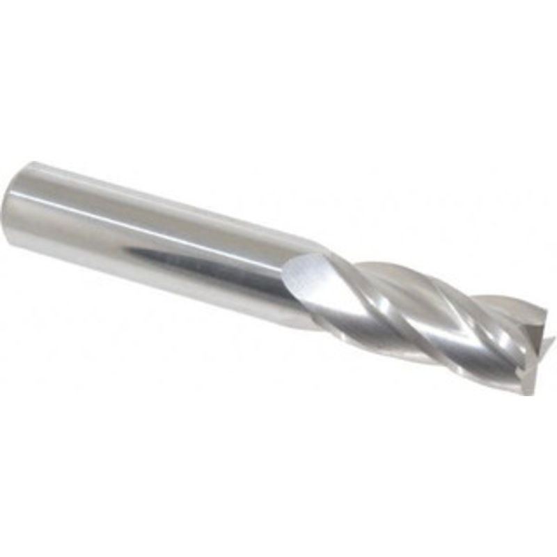 Hertel 7/16, 1 LOC, 7/16 Shank Diam, 2-3/4 OAL, 4 Flute, Solid Carbide Square End Mill Single End, Uncoated, Spiral Flute, 30 Helix, Centercutting, Right Hand Cut, Right Hand Flute 750179 – 89319032
