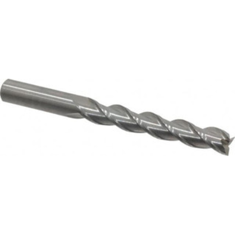 Kennametal 1/2, 3 LOC, 1/2 Shank Diam, 5 OAL, 3 Flute, Solid Carbide Square End Mill Single End, Uncoated, Spiral Flute, 37 Helix, Centercutting, Right Hand Cut, Right Hand Flute, Series AADE 5051858 – 71095855