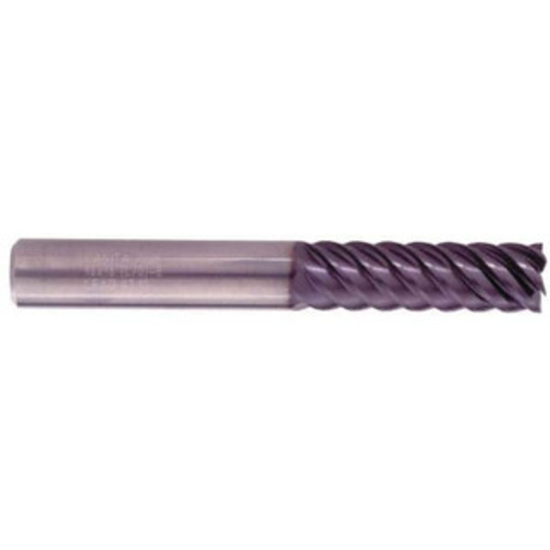 Kennametal 3/4, 2-5/8 LOC, 3/4 Shank Diam, 6 OAL, 6 Flute, Solid Carbide Square End Mill Single End, AlTiN Finish, Spiral Flute, 50 Helix, Centercutting, Right Hand Cut, Right Hand Flute, Series HPRDM 1925164 – 81224859