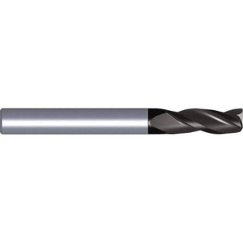 Kennametal 5/64, 7/64 LOC, 1/8 Shank Diam, 1-1/2 OAL, 3 Flute, Solid Carbide Square End Mill Single End, TiAlN Finish, Spiral Flute, Centercutting, Right Hand Cut, Right Hand Flute 6143906 – 38147708