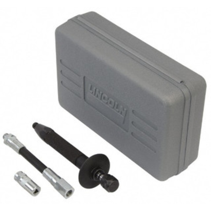 Lincoln Grease Fitting Extractors, Installers & Cleaners, Type: Grease Fitting Cleaner, Material: Steel, Includes: 5852 Coupler, High Pressure Hose, Piston, Safety Shield, Steel Drive Cylinder 5805 – 55374169