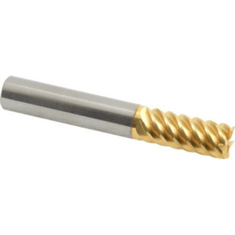 M.A. Ford 3/8, 7/8 LOC, 3/8 Shank Diam, 2-1/2 OAL, 6 Flute, Solid Carbide Square End Mill Single End, TiN Finish, Spiral Flute, 53 Helix, Right Hand Cut, Right Hand Flute, Series 113 11337500T – 76568195