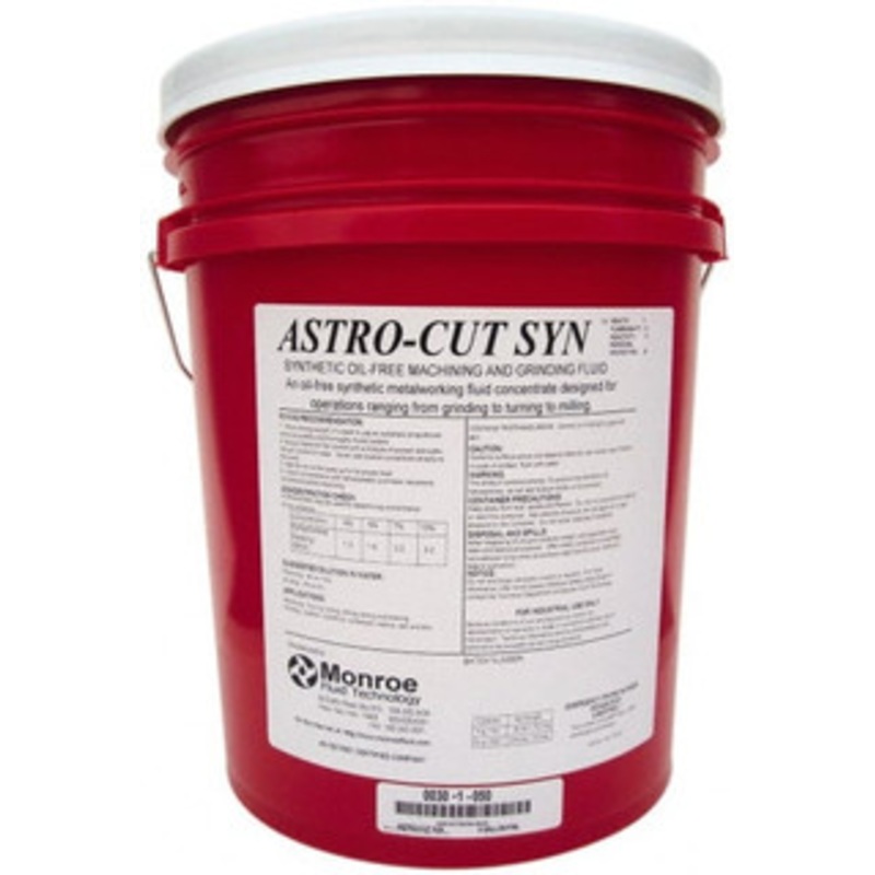 Monroe Fluid Technology Astro-Cut SYN 5 Gal Pail Cutting & Grinding Fluid Synthetic, For Use on Iron & Steel 0030-1-050 – 97879860