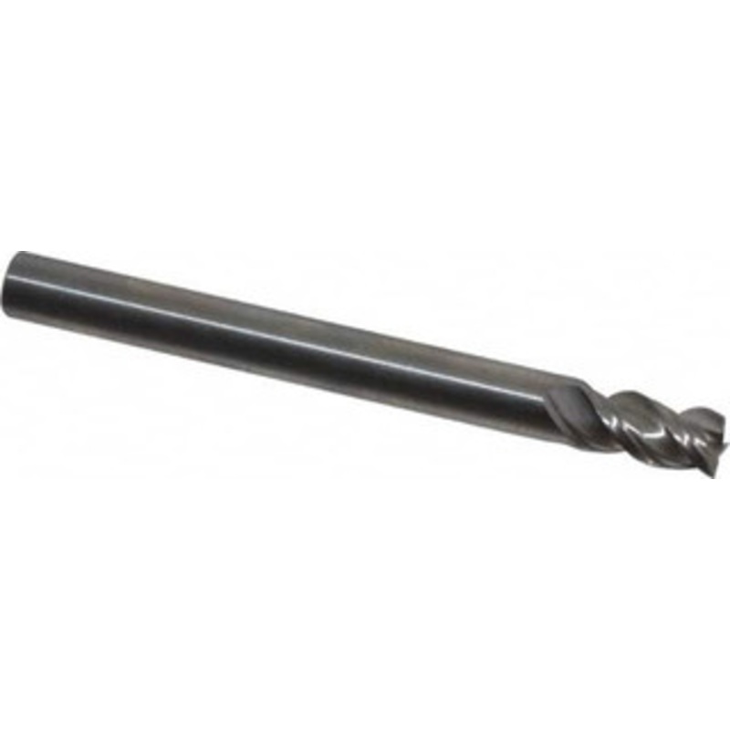 Niagara Cutter 3/16, 5/16 LOC, 3/16 Shank Diam, 2 OAL, 3 Flute, Solid Carbide Square End Mill Single End, Uncoated, Spiral Flute, 45 Helix, Centercutting, Right Hand Cut, Right Hand Flute, Series A345 17003136 – 88623517