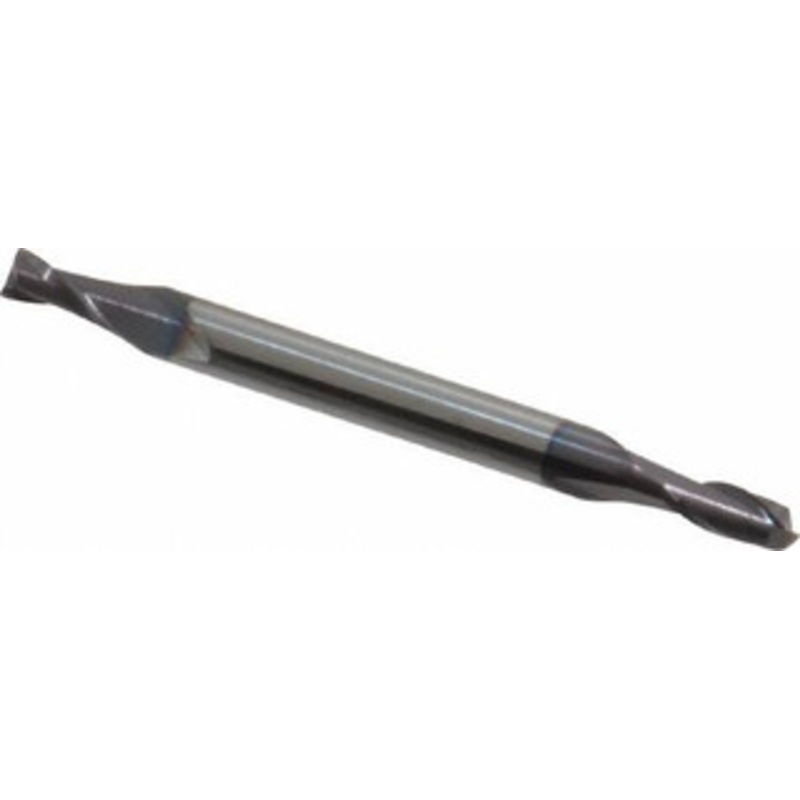 Niagara Cutter 3/32, 3/16 LOC, 1/8 Shank Diam, 1-1/2 OAL, 2 Flute, Solid Carbide Square End Mill Double End, TiAlN Finish, Spiral Flute, 30 Helix, Centercutting, Right Hand Cut, Right Hand Flute, Series CSD230 17006201 – 74725797