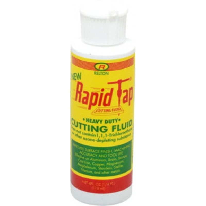 Relton Rapid Tap 4 oz Bottle Cutting Fluid Semisynthetic, For Use on Ferrous Metals & Nonferrous Metals 04Z-NRT – 62001193