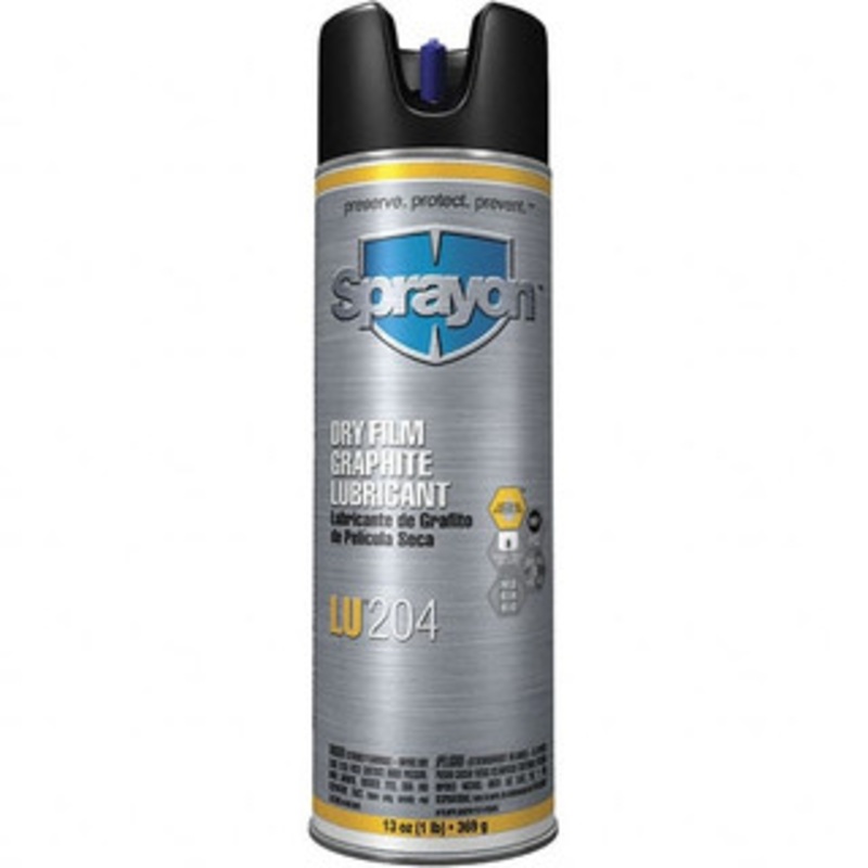 Sprayon 10 oz Aerosol Dry Film Lubricant Black, -40F to 850F S00204INV – 44210912